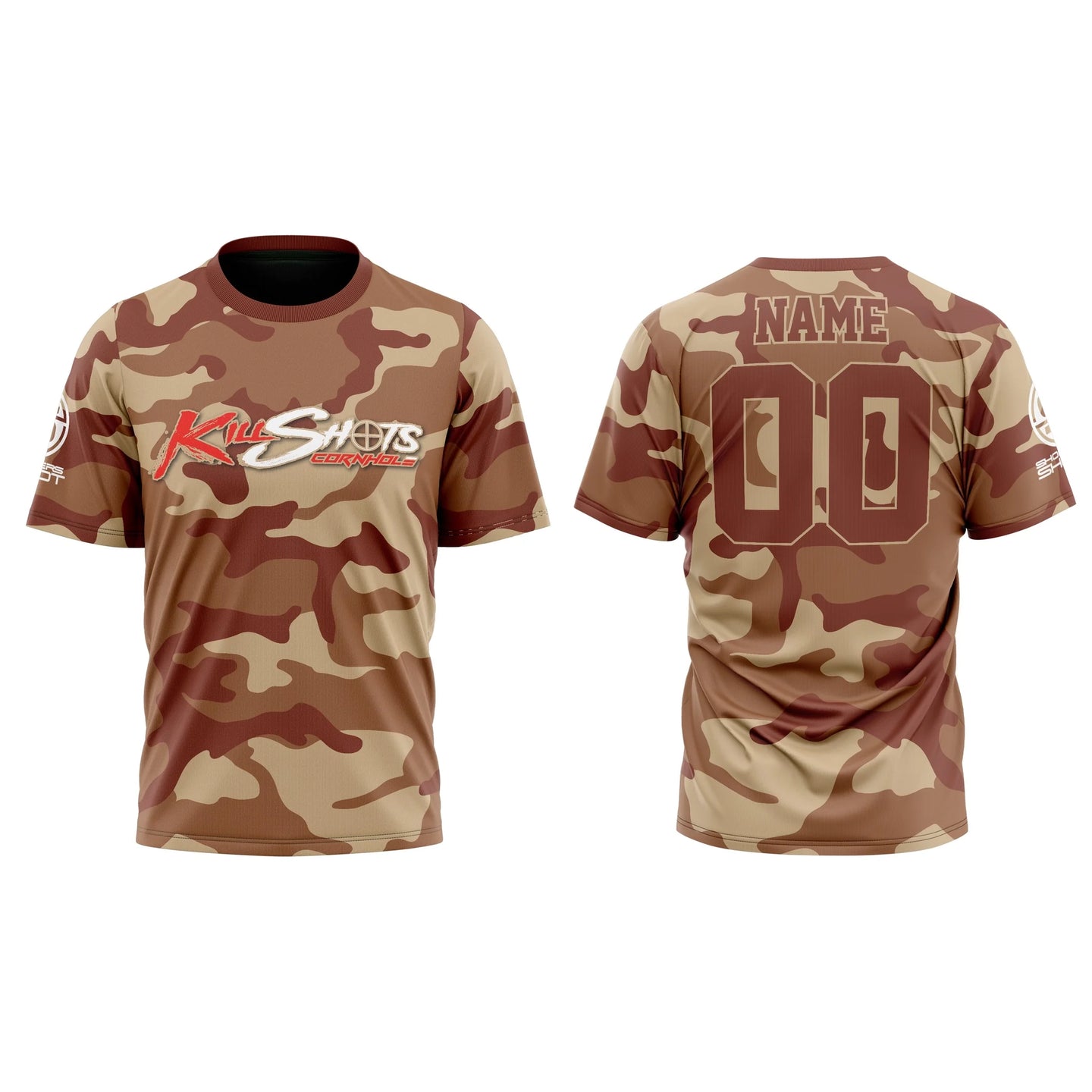 Killshots Cornhole Sublimated Premium Sports Jersey - "Camo"