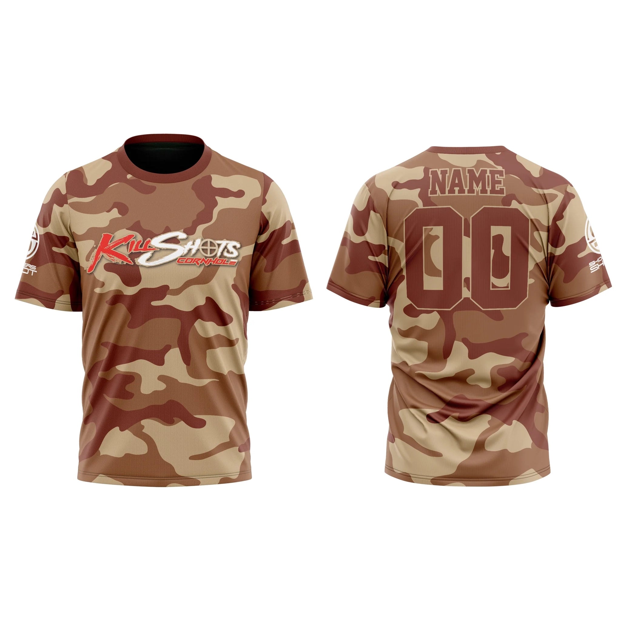 Killshots Cornhole Sublimated Premium Sports Jersey - "Camo"