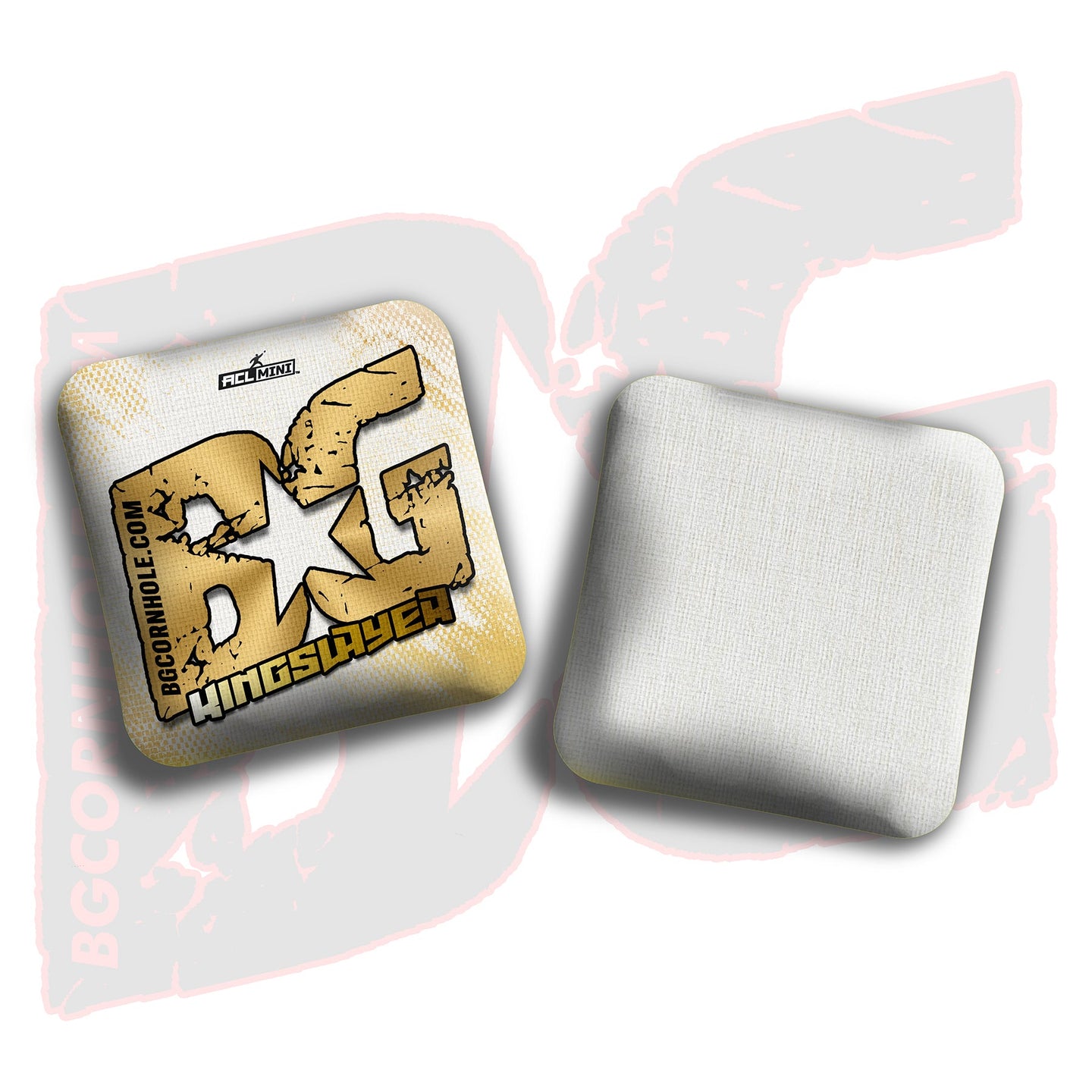 BG Cornhole 2025 BG Kingslayer 4" Mini Cornhole Bags - “Offwhite” - Set of 4 Bags