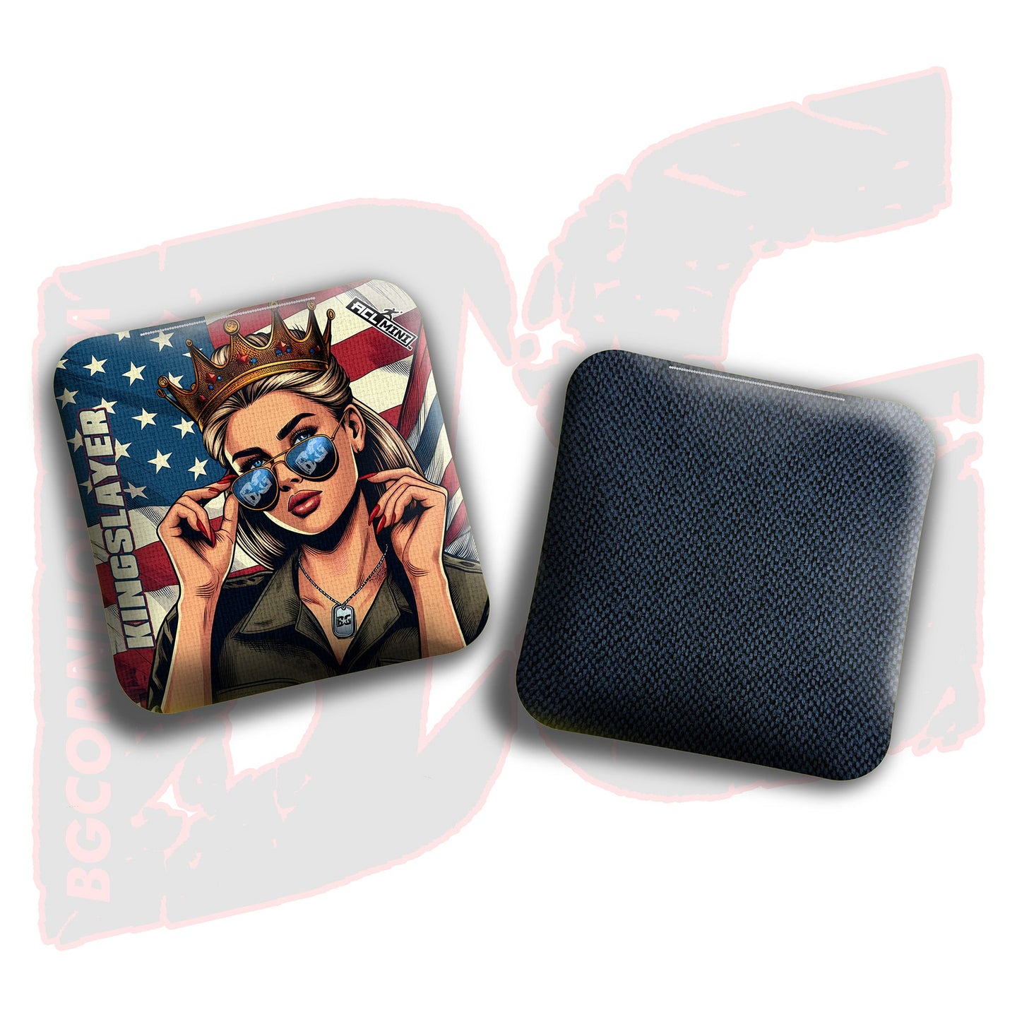 BG Cornhole 2025 BG Kingslayer 4" Mini Cornhole Bags - “Veteran's Day” - Set of 4 Bags