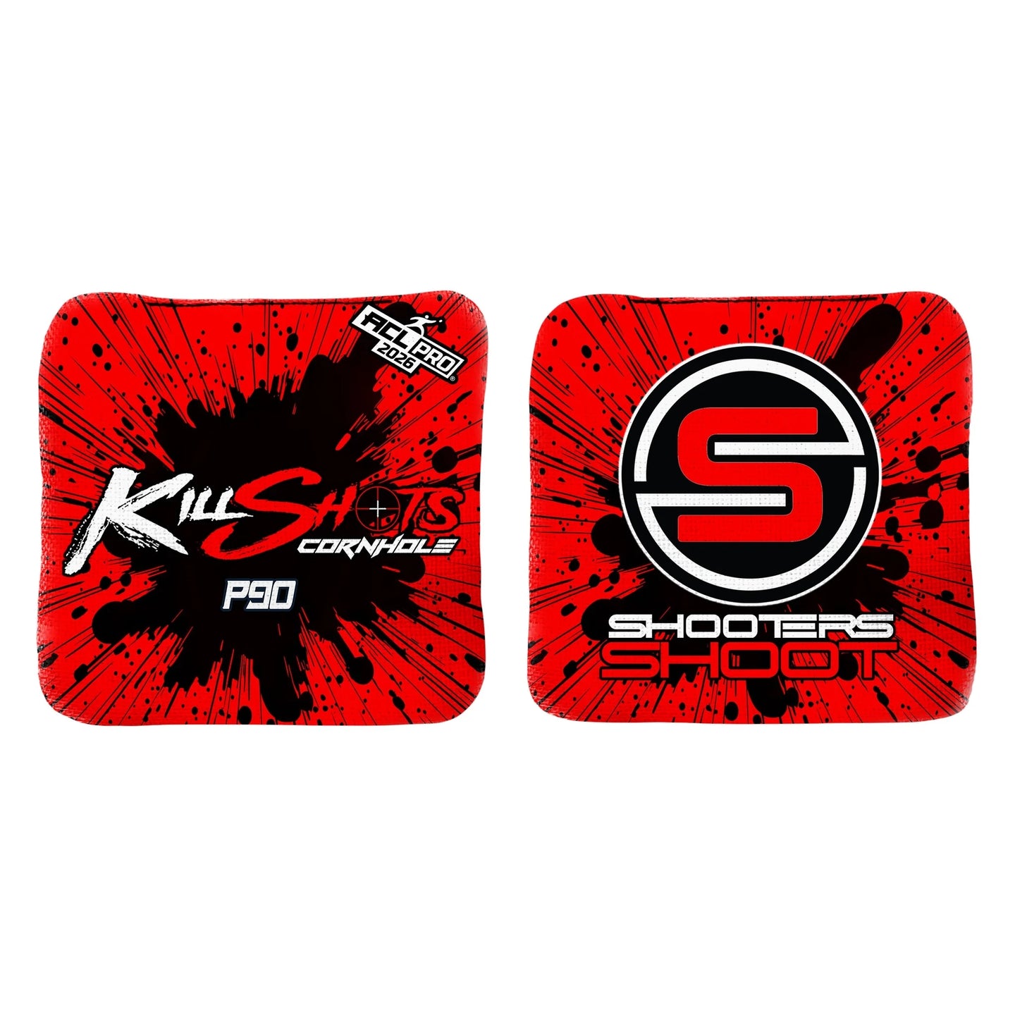 Killshots Cornhole | P90 Series | 2026 ACL PRO | Cornhole Bags | Stock Designs
