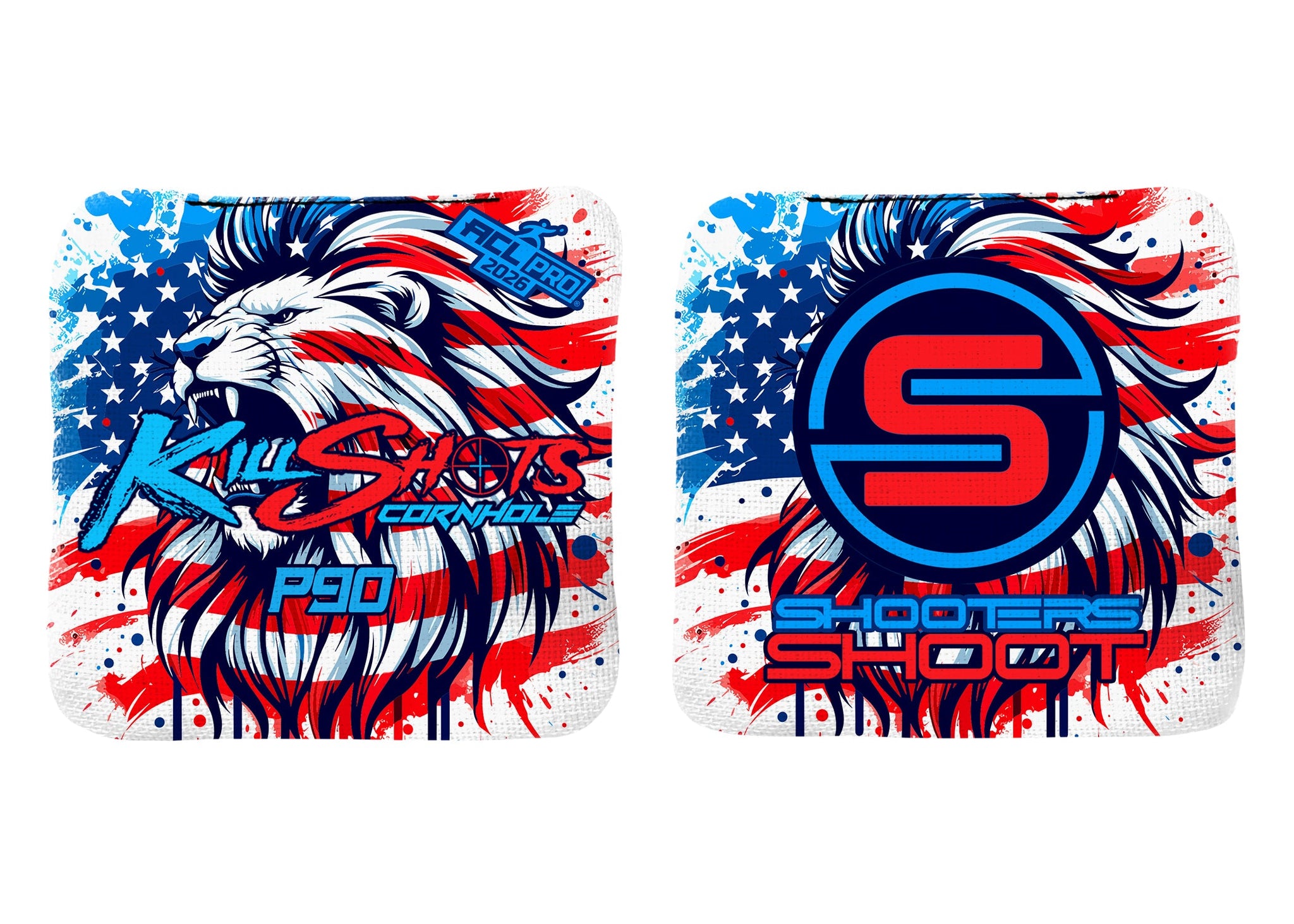 Killshots Cornhole | P90 Series | 2026 ACL PRO | Cornhole Bags | Limited Edition Designs