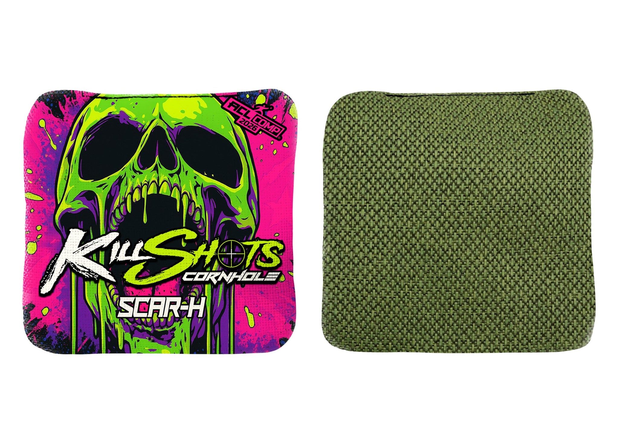 Killshots Cornhole | Scar-H Series | 2026 ACL COMP | Cornhole Bags | Limited Edition Designs
