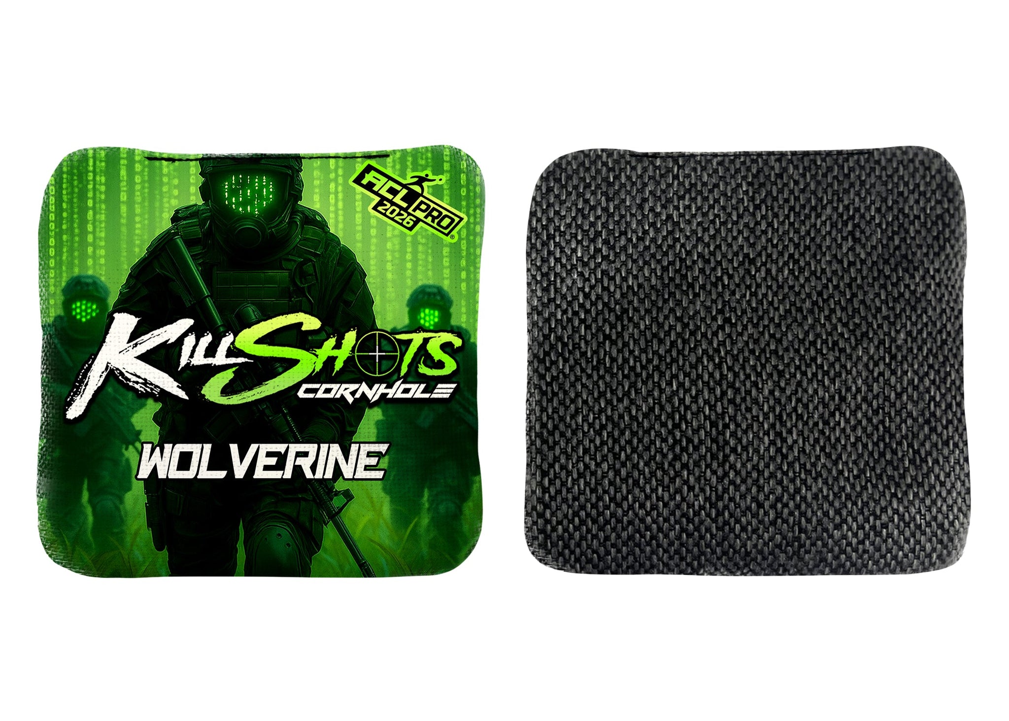 Killshots Cornhole | Wolverine Series | 2026 ACL PRO | Cornhole Bags | Limited Edition Designs