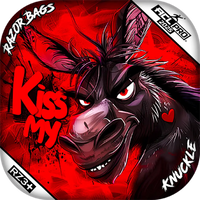 Knuckle | Kiss My | ACL PRO Razor Cornhole Bags