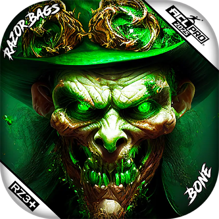 Bone | Leprechaun Smile | ACL PRO Razor Cornhole Bags