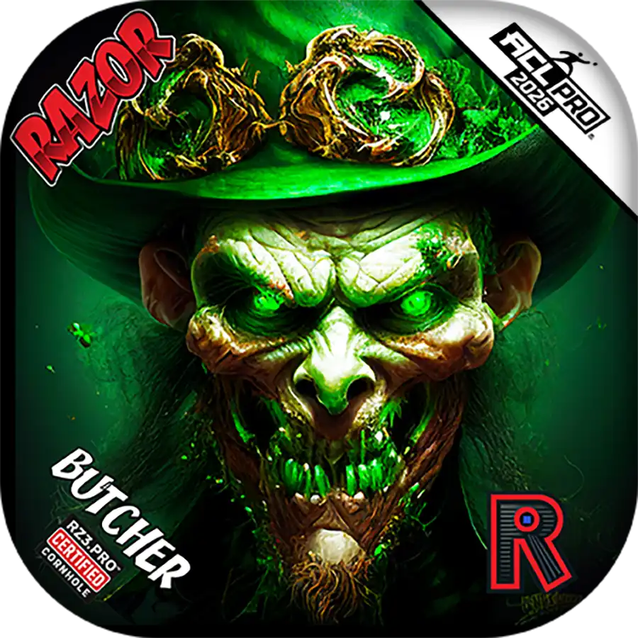Butcher | Leprechaun Smile | ACL PRO Razor Cornhole Bags