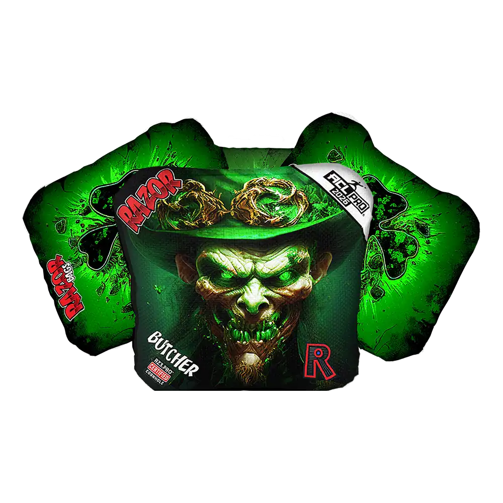Butcher | Leprechaun Smile | ACL PRO Razor Cornhole Bags