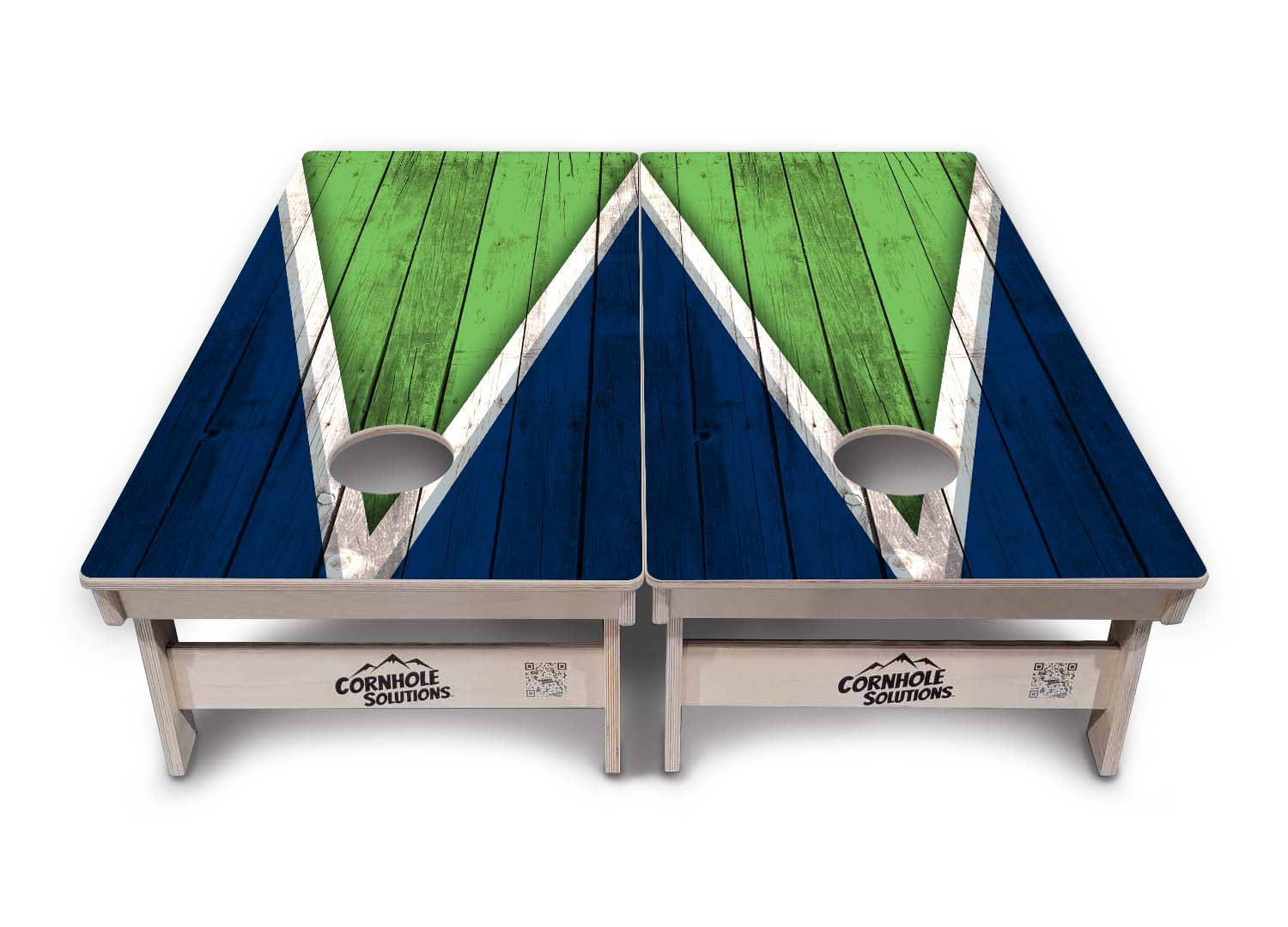 Team Color Triangle Cornhole Boards - Professional Tournament Series