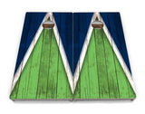 Team Color Triangle Cornhole Boards - Professional Tournament Series