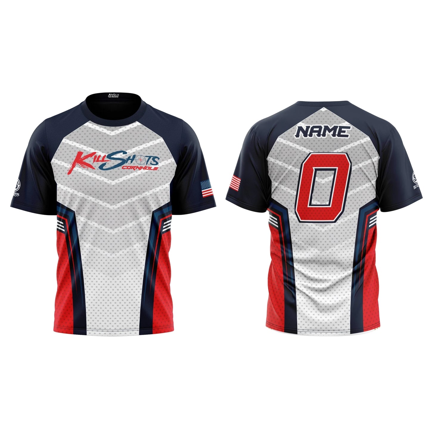 Killshots Cornhole Sublimated Premium Sports Jersey - "USA"