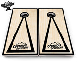 Red/Black Hole Ring Cornhole Boards - Pro Solution Elite Series