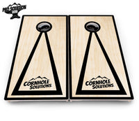Red/Black Hole Ring Cornhole Boards - Pro Solution Elite Series