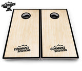 Red/Black Hole Ring Cornhole Boards - Pro Solution Elite Series