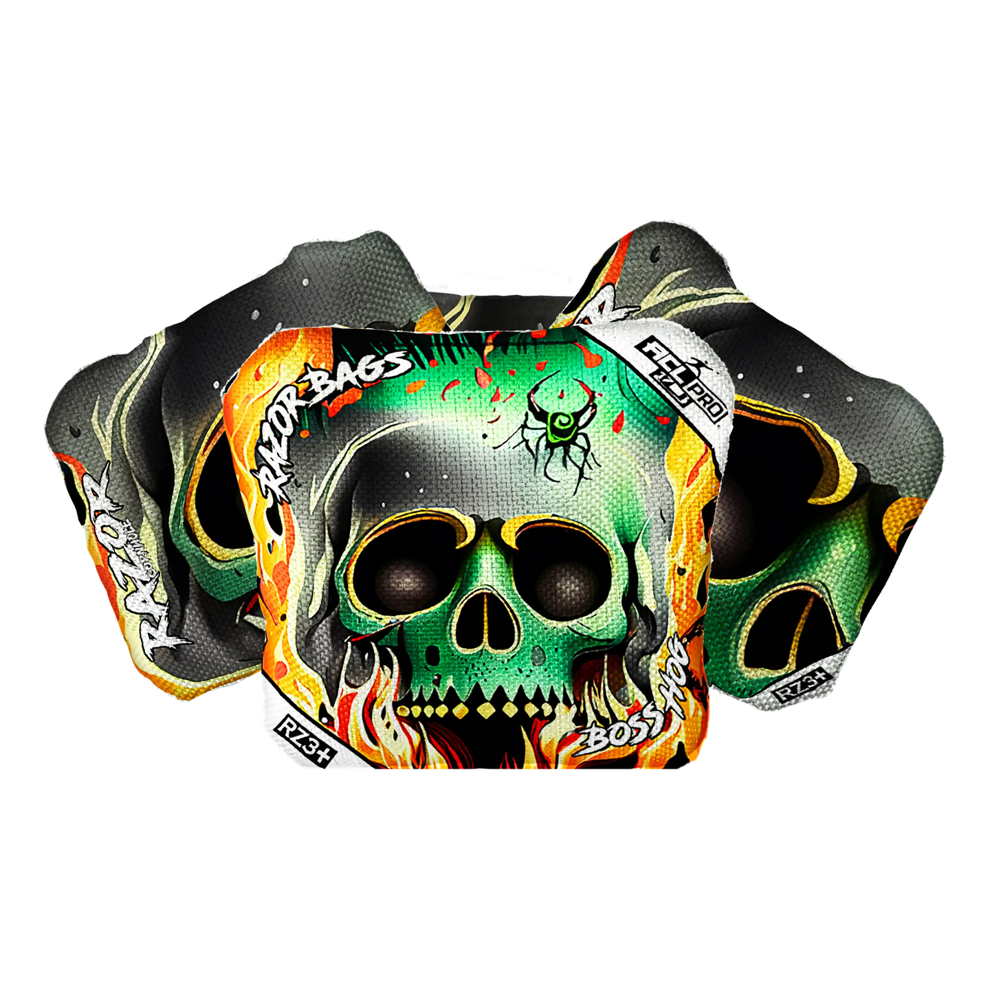 Boss Hog | Nuclear Skull | ACL PRO Razor Cornhole Bags