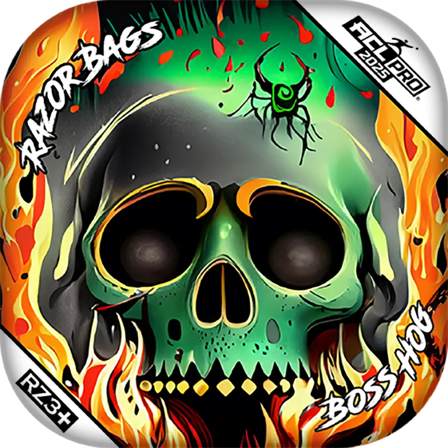 Boss Hog | Nuclear Skull | ACL PRO Razor Cornhole Bags
