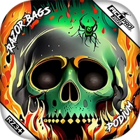 Podium | Nuclear Skull | ACL PRO Razor Cornhole Bags