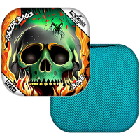 Bone | Nuclear Skull | ACL PRO Razor Cornhole Bags