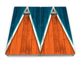 Team Color Triangle Cornhole Boards - Professional Tournament Series