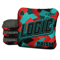 Logic Cornhole Angle Splat - Teal Red - ACL PRO 2026 BAGS - MULTIPLE BAG SERIES - Set of 4 bags