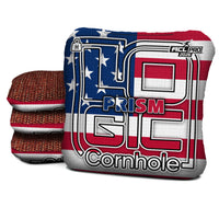Logic Cornhole - USA FLAG  - ACL PRO 2026 Bags - Pick your carpet color