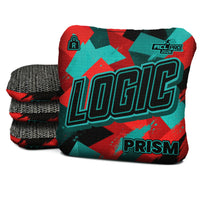 Logic Cornhole Angle Splat - Teal Red - ACL PRO 2026 BAGS - MULTIPLE BAG SERIES - Set of 4 bags