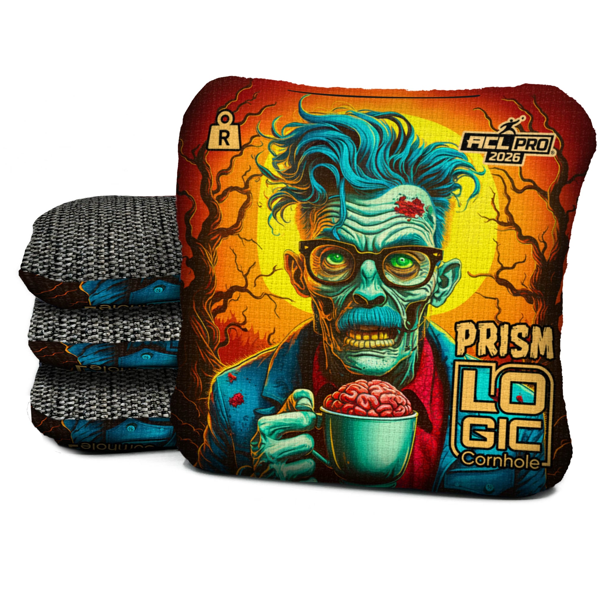 Logic Cornhole Zombie Brain Tea  - ACL PRO/COMP BAGS - MULTIPLE BAG SERIES - Set of 4 bags