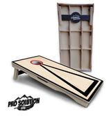 Red/Black Hole Ring Cornhole Boards - Pro Solution Lite Series