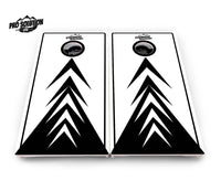 B&W Arrow Cornhole Boards - Pro Solution Lite Series