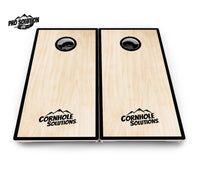 Red/Black Hole Ring Cornhole Boards - Pro Solution Lite Series