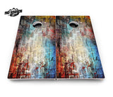 Colorful Brick Cornhole Boards - Pro Solution Lite Series