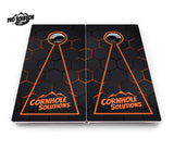 Glow Hole Black Cornhole Boards - Pro Solution Lite Series