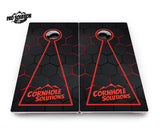 Glow Hole Black Cornhole Boards - Pro Solution Lite Series