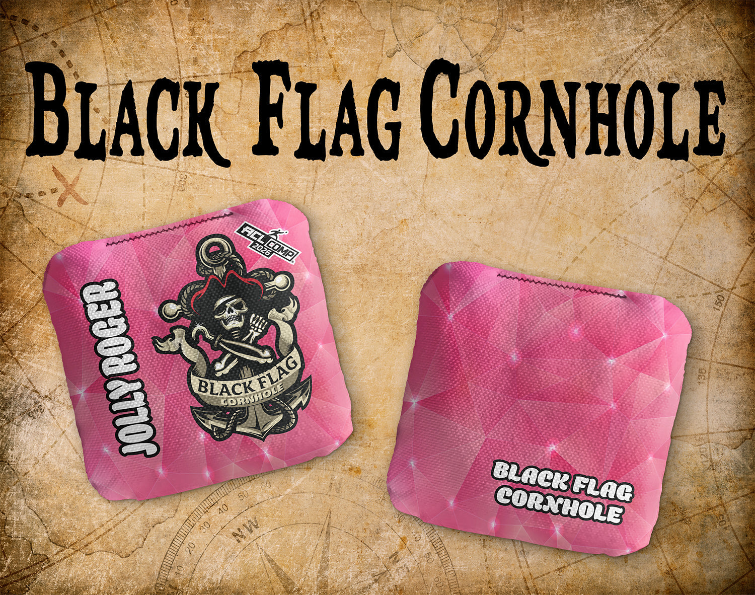 Black Flag Cornhole Jolly Roger - Ice - ACL Comp 2026