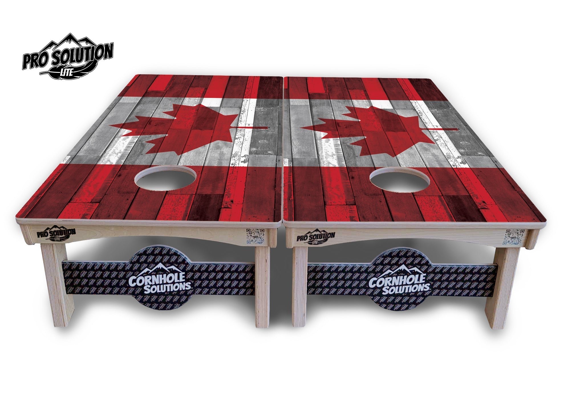 USA / Canada / Union Jack Plank Flag Cornhole Boards - Pro Solution Lite Series