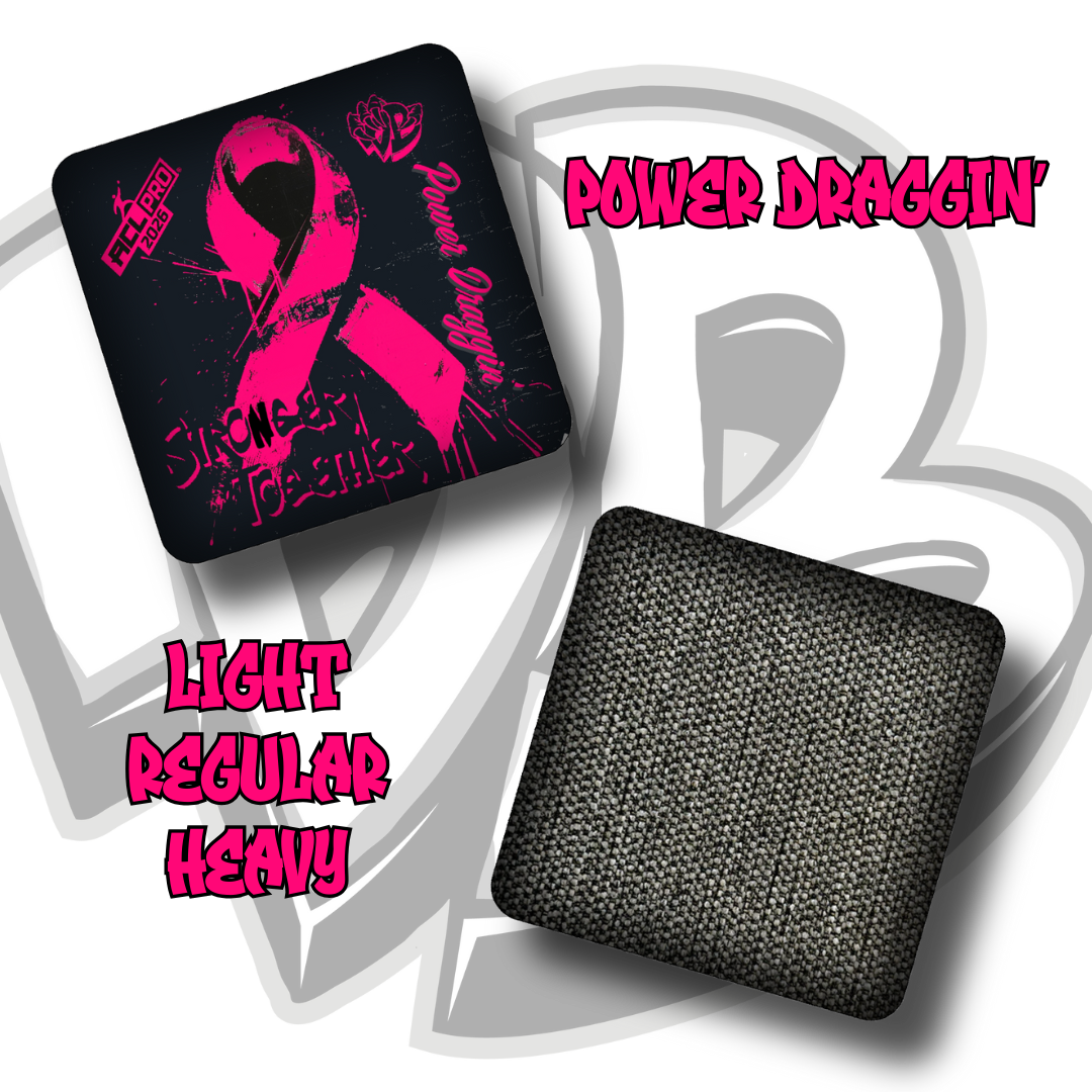Draggin' Bags - Breast Cancer Awareness Stronger Together Power Draggin'