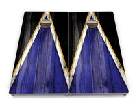 Team Color Triangle Cornhole Boards - Professional Tournament Series