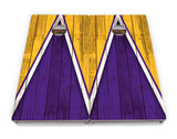 Team Color Triangle Cornhole Boards - Professional Tournament Series