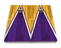 Team Color Triangle Cornhole Boards - Professional Tournament Series