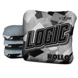 Logic Cornhole Angle Splat - Black White - ACL PRO 2026 BAGS - MULTIPLE BAG SERIES - Set of 4 bags