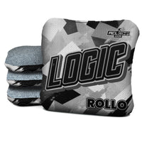 Logic Cornhole Angle Splat - Black White - ACL PRO 2026 BAGS - MULTIPLE BAG SERIES - Set of 4 bags