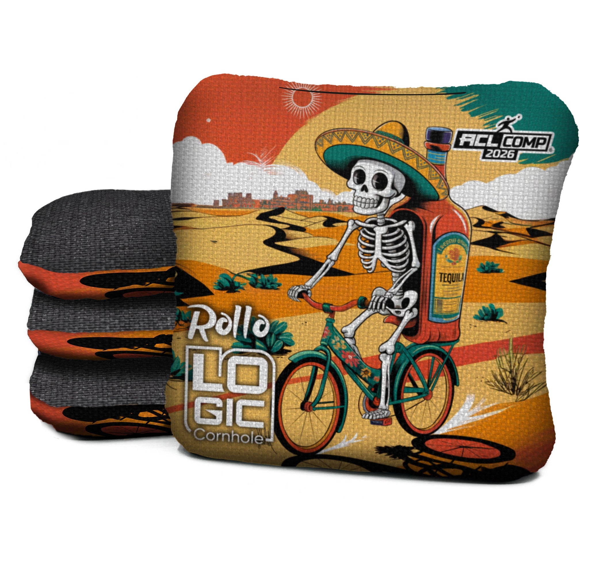 Logic Cornhole - Dia De Los Muertos  - ACL PRO & COMP BAGS - MULTIPLE BAG SERIES - Set of 4 bags
