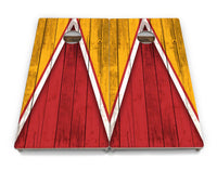 Team Color Triangle Cornhole Boards - Professional Tournament Series