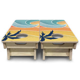 Mini Cornhole Boards - Retro Beach