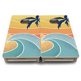 Mini Cornhole Boards - Retro Beach