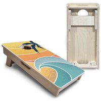 Mini Cornhole Boards - Retro Beach