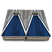 Mini Cornhole Boards - Team Color Triangle