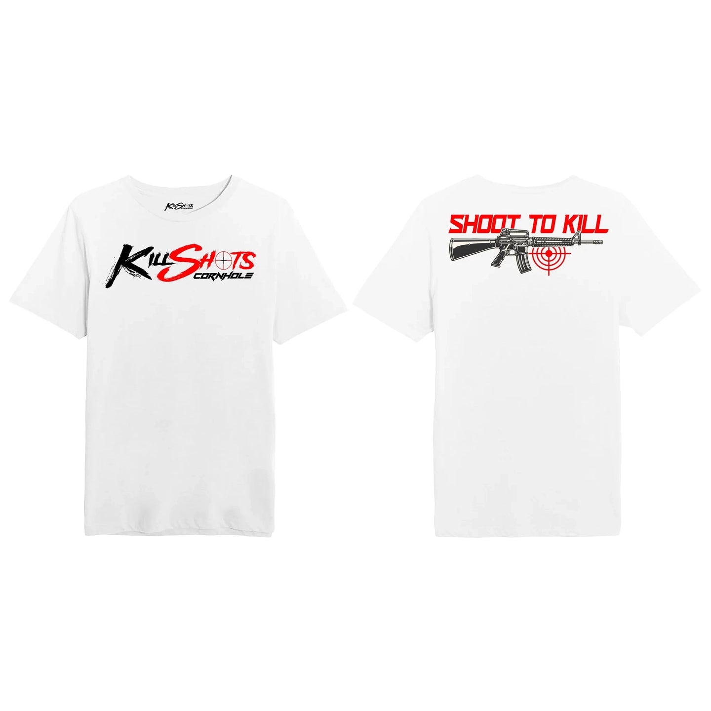 Killshots Cornhole "Shoot 2 Kill" Cotton Tee