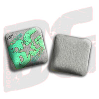 BG Cornhole 2026 KINGSLAYER "Silver Colormatch" - ACL Pro Stamped Cornhole Bags - SET OF 4 BAGS