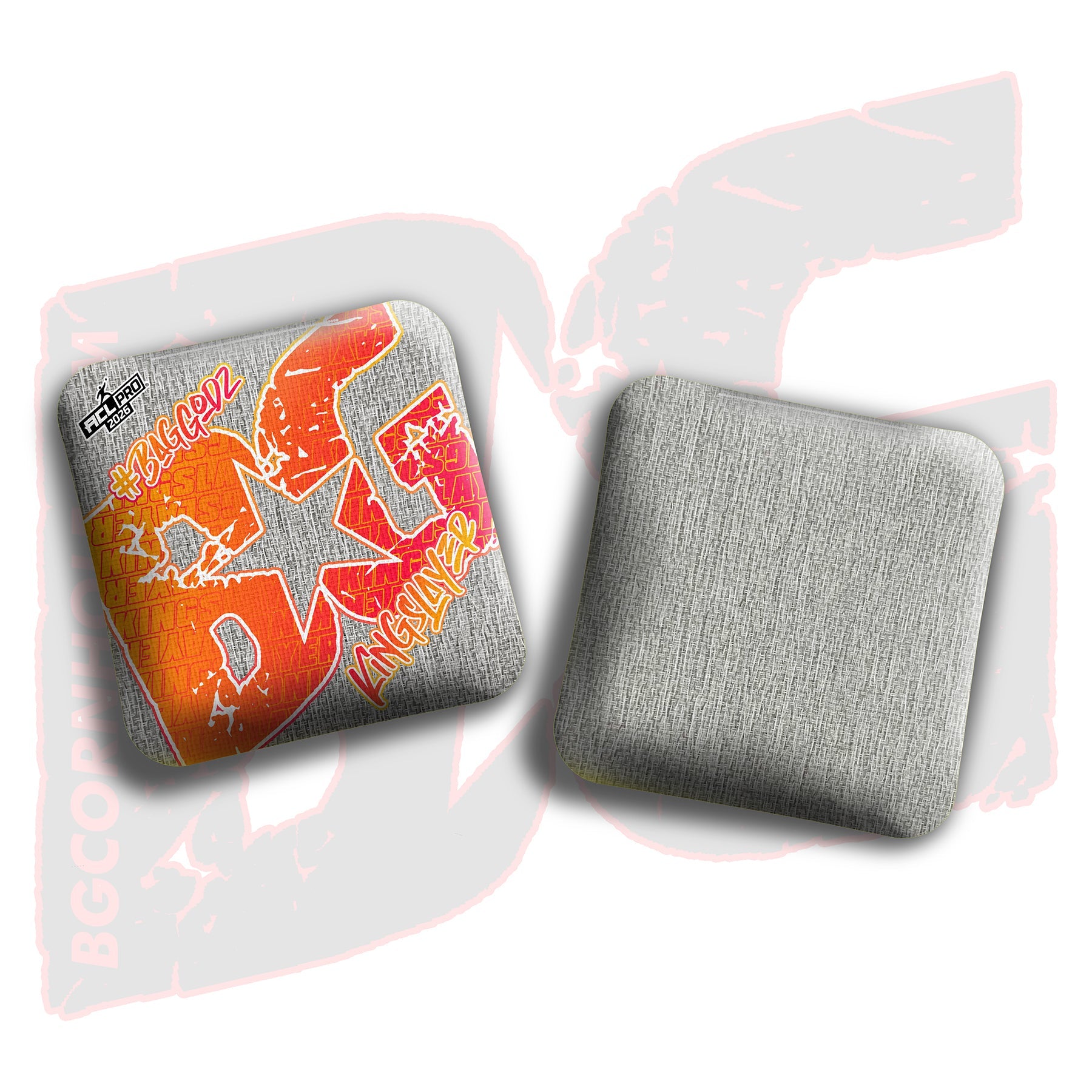 BG Cornhole 2026 KINGSLAYER "Silver Colormatch" - ACL Pro Stamped Cornhole Bags - SET OF 4 BAGS